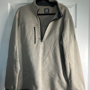 AHEAD Quarter zip size large mens tan
